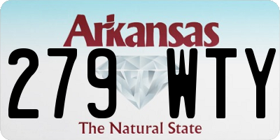 AR license plate 279WTY