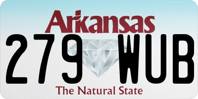 AR license plate 279WUB