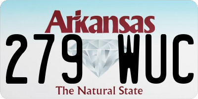 AR license plate 279WUC