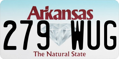 AR license plate 279WUG