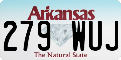 AR license plate 279WUJ