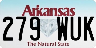 AR license plate 279WUK