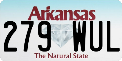 AR license plate 279WUL