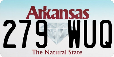 AR license plate 279WUQ