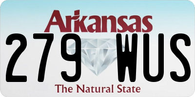 AR license plate 279WUS
