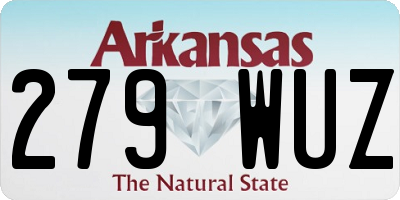 AR license plate 279WUZ