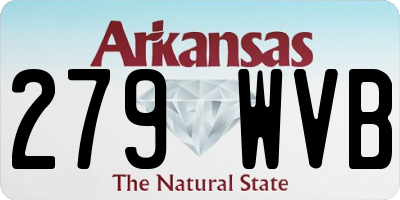 AR license plate 279WVB