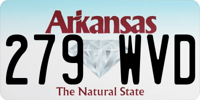 AR license plate 279WVD