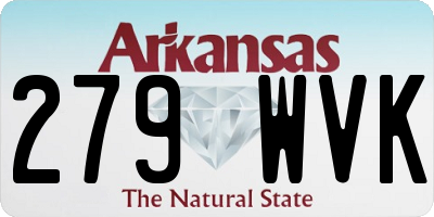 AR license plate 279WVK