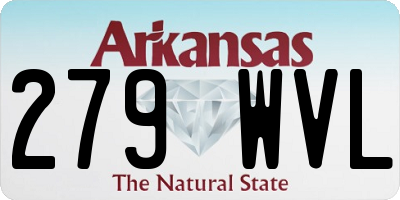 AR license plate 279WVL