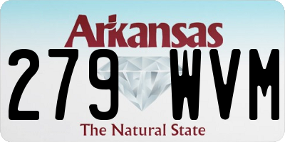 AR license plate 279WVM