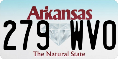 AR license plate 279WVO