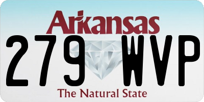 AR license plate 279WVP