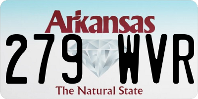 AR license plate 279WVR