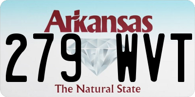 AR license plate 279WVT