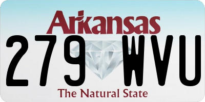 AR license plate 279WVU