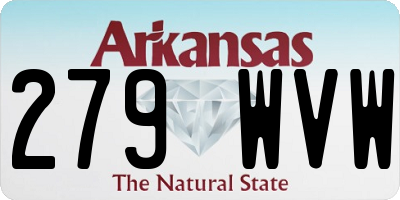 AR license plate 279WVW