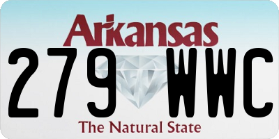 AR license plate 279WWC