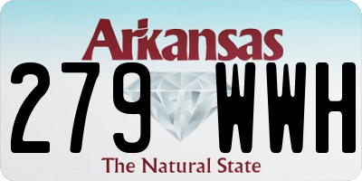 AR license plate 279WWH