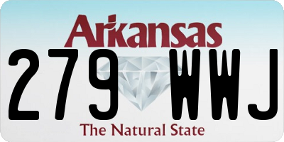 AR license plate 279WWJ