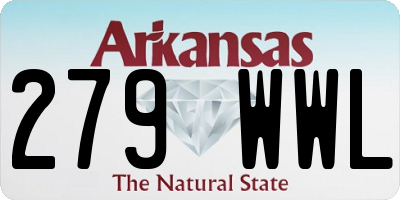 AR license plate 279WWL