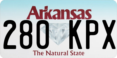 AR license plate 280KPX