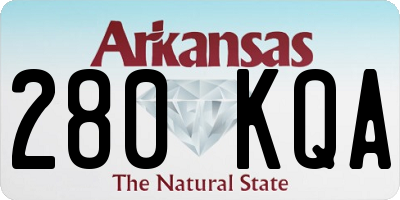 AR license plate 280KQA
