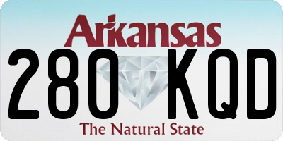 AR license plate 280KQD