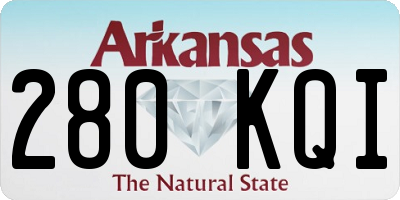AR license plate 280KQI