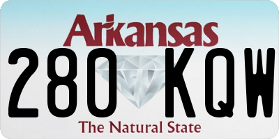 AR license plate 280KQW