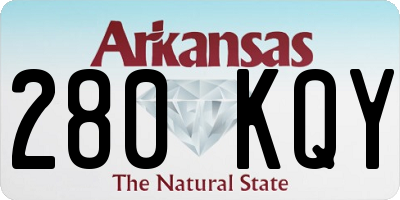 AR license plate 280KQY