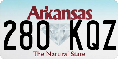 AR license plate 280KQZ