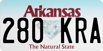 AR license plate 280KRA