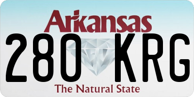 AR license plate 280KRG