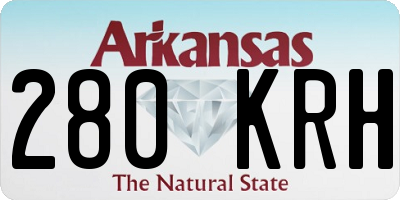 AR license plate 280KRH