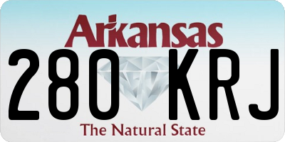 AR license plate 280KRJ