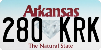 AR license plate 280KRK