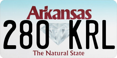 AR license plate 280KRL