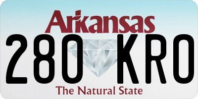 AR license plate 280KRO