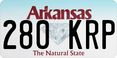 AR license plate 280KRP