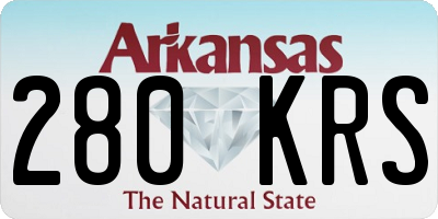 AR license plate 280KRS