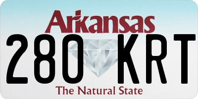 AR license plate 280KRT