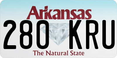 AR license plate 280KRU