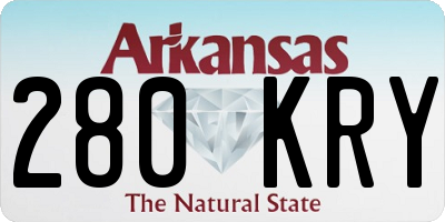 AR license plate 280KRY