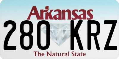 AR license plate 280KRZ