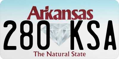 AR license plate 280KSA