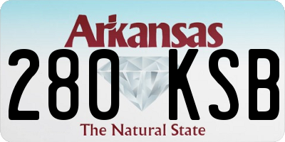 AR license plate 280KSB
