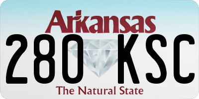 AR license plate 280KSC