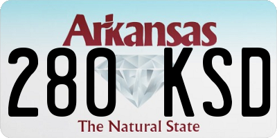 AR license plate 280KSD