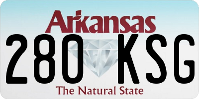 AR license plate 280KSG